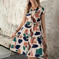 Europe And The United States Spring And Summer New Women's Clothing Europe And The United States   Fashion Printing Dress Women main image 2