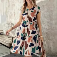 Europe And The United States Spring And Summer New Women's Clothing Europe And The United States   Fashion Printing Dress Women main image 3