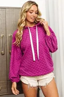 Autumn And Winter     Women's New Fashion Hooded Jacquard Sweater Top Women sku image 2