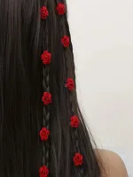 Women's Cute Simple Style Holiday Wedding Party Curls Straight Hair Dreadlocks Hair Rings main image 1