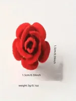 Women's Cute Simple Style Holiday Wedding Party Curls Straight Hair Dreadlocks Hair Rings main image 2