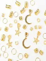 Women's Elegant Cute Holiday Party Street Curls Straight Hair Dreadlocks Hair Rings main image 3
