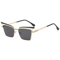 Summer Fashionable Women's Cat Eye Sunglasses Sunscreen High-End Metal Trendy Eyewear Travel Fishing Special Use Universal Season main image 2