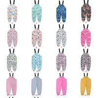 Children's Shoulder Strap Rain Pants Boys And Girls Baby Water Pants Children Rain Gear Kindergarten Children One-Piece Outdoor Technical Trousers main image 1