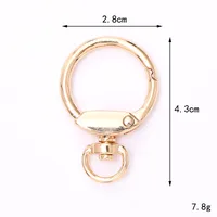 Zinc Alloy Lobster Clasp Keychain Jewelry DIY Handcrafted Accessories sku image 50