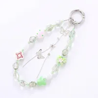 1 Piece Elegant Lady Butterfly Beaded Beaded Bag Pendant Mobile Phone Chain main image 5