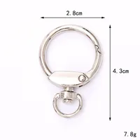 Zinc Alloy Lobster Clasp Keychain Jewelry DIY Handcrafted Accessories sku image 51