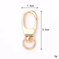 Zinc Alloy Lobster Clasp Keychain Jewelry DIY Handcrafted Accessories sku image 34