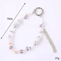 1 Piece Elegant Lady Butterfly Beaded Beaded Bag Pendant Mobile Phone Chain main image 2