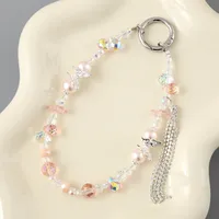 1 Piece Elegant Lady Butterfly Beaded Beaded Bag Pendant Mobile Phone Chain main image 3