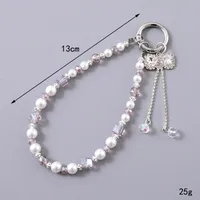 1 Piece Elegant Lady Geometric Artificial Crystal Bag Pendant Mobile Phone Chain main image 2