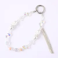 1 Piece Elegant Lady Butterfly Beaded Beaded Bag Pendant Mobile Phone Chain main image 5