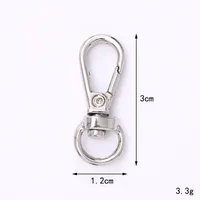 Zinc Alloy Lobster Clasp Keychain Jewelry DIY Handcrafted Accessories sku image 20
