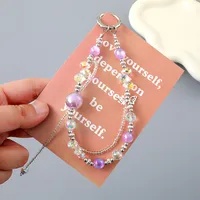 1 Piece Elegant Lady Butterfly Plastic Resin Bag Pendant Mobile Phone Chain main image 4