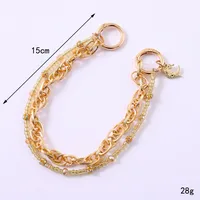 1 Piece Elegant Basic Lady Moon Metal Bag Pendant Keychain main image 2