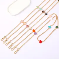 1 Piece Elegant Lady Simple Style Heart Shape Alloy Bag Pendant Mobile Phone Chain main image 1