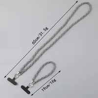1 Piece Cute Sweet Geometric Net Rope Mobile Phone Chain main image 2