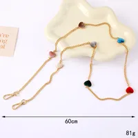 1 Piece Elegant Lady Simple Style Heart Shape Alloy Bag Pendant Mobile Phone Chain main image 3