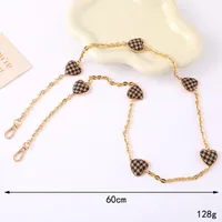1 Piece Elegant Lady Simple Style Plaid Alloy Bag Pendant Mobile Phone Chain main image 4