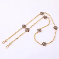 1 Piece Elegant Lady Simple Style Plaid Alloy Bag Pendant Mobile Phone Chain main image 5