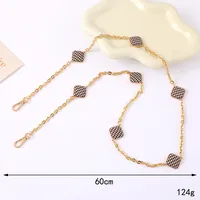1 Piece Elegant Lady Simple Style Plaid Alloy Bag Pendant Mobile Phone Chain sku image 5