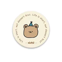 Cartoon Office Coffee Cup Mat Desktop Storage Pad Round Water Cup Mat Diatom Mud Absorbent Pad Quick-Drying Table Top sku image 59