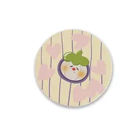 Cartoon Office Coffee Cup Mat Desktop Storage Pad Round Water Cup Mat Diatom Mud Absorbent Pad Quick-Drying Table Top sku image 63