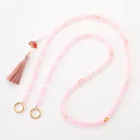 1 Piece Chinoiserie Elegant Lady Geometric Beaded Beaded Bag Pendant Mobile Phone Chain main image 5