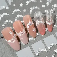French Style Nail Art Stickers 3D Relief Macaron Colored Flowers DIY Nail Art Materials Suitable For Personal And Salon Use main image 4