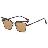 Summer Fashionable Women's Cat Eye Sunglasses Sunscreen High-End Metal Trendy Eyewear Travel Fishing Special Use Universal Season main image 3