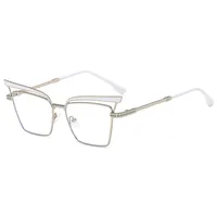 Summer Fashionable Women's Cat Eye Sunglasses Sunscreen High-End Metal Trendy Eyewear Travel Fishing Special Use Universal Season main image 4