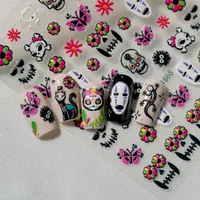 Gothic Vintage Tropical British Style Nail Art Decorations Cat Lizard Flower Elements Suitable For Personal DIY And Salon Use main image 3