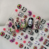 Gothic Vintage Tropical British Style Nail Art Decorations Cat Lizard Flower Elements Suitable For Personal DIY And Salon Use main image 4