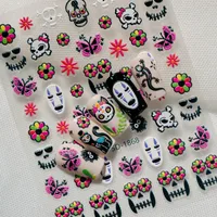 Gothic Vintage Tropical British Style Nail Art Decorations Cat Lizard Flower Elements Suitable For Personal DIY And Salon Use main image 5
