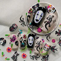 Gothic Vintage Tropical British Style Nail Art Decorations Cat Lizard Flower Elements Suitable For Personal DIY And Salon Use main image 6