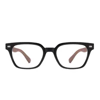 Unisex Retro College Style Full Frame Square Reading Glasses Anti Blue Light Flat Top Spectacles For Men And Women main image 4