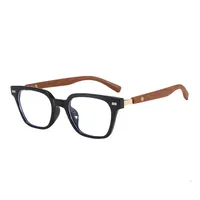 Unisex Retro College Style Full Frame Square Reading Glasses Anti Blue Light Flat Top Spectacles For Men And Women main image 5