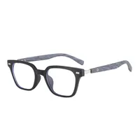Unisex Retro College Style Full Frame Square Reading Glasses Anti Blue Light Flat Top Spectacles For Men And Women main image 6