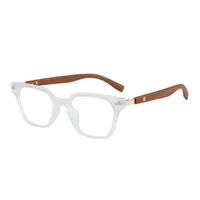 Unisex Retro College Style Full Frame Square Reading Glasses Anti Blue Light Flat Top Spectacles For Men And Women main image 8
