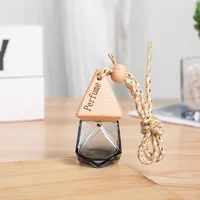 Triangle Cover Diamond Color Fire Extinguisher Bottles Car Aromatherapy Bottles Automobile Hanging Ornament Rearview Mirror Pendant Car Decoration Pendant main image 3