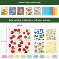 Design Printing Kitchen Sponge Dishcloth Thick Multi-Functional Absorbent Scouring Pad Germany Wood Pulp Cotton Mop main image 3