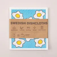 Design Printing Kitchen Sponge Dishcloth Thick Multi-Functional Absorbent Scouring Pad Germany Wood Pulp Cotton Mop sku image 32