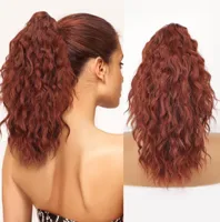 Long Curling Hair Extensions For Women Cornrows Water Wave Texture Ponytail Hairpiece Accessory Casual Weekend Home Party Streetwear main image 6