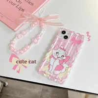New Blue Flower Mobile Phone Charm Short Pendant Ins Lanyard Female Smiling Face Bracelet Love PVC Plastic Buckle sku image 15