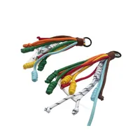 Handmade Rainbow Color Keychain Bag Charm Creative Colorful Design Nylon Zinc Alloy Metal Buckle Mobile Phone Lanyard Fitting main image 5