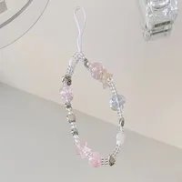 Handmade Shell Starfish Short String Beads Chain Mobile Phone Lanyard New Alloy Nylon Metal Buckle Cell Phone Shell Accessories main image 4
