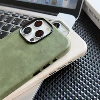 Magnetic Crazy Horse Leather Iphone16promax Phone Case All-Inclusive Protection Apple 15 Leather Texture Drop-Resistant Compatible With IPhone 14 main image 3
