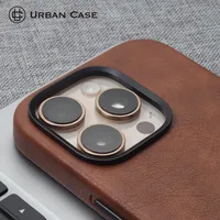 Retro Leather Magnetic Adsorption MagSafe IPhone 16 Pro Case Shockproof Durable Nordic Style Phone Cover main image 4
