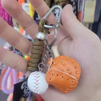 New Baseball Style Mobile Phone Lanyard Zipper Bag Charm Three-Piece Polyester Material Metal Buckle Jewelry Accessories main image 2