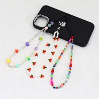 New Arrival Hot Sale DIY Beaded Mobile Phone Charm Handmade Women's Phone Case Lanyard Decoration Charm Geometric Pattern main image 2